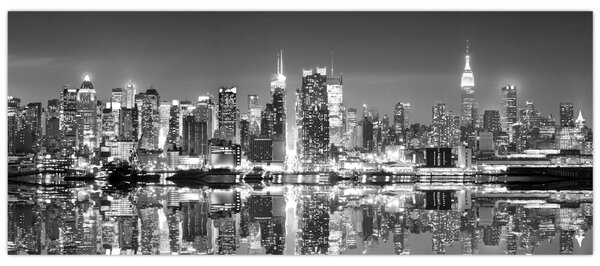 Kép - New York, fekete-fehér (120x50 cm)