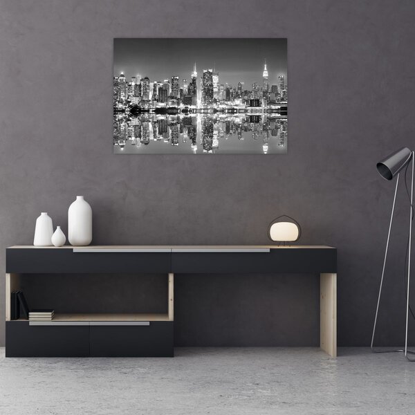 Kép - New York, fekete-fehér (90x60 cm)