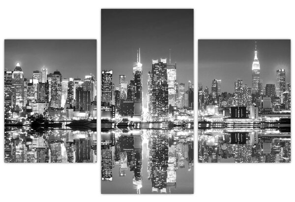 Kép - New York, fekete-fehér (90x60 cm)