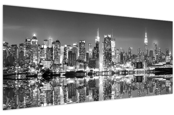 Kép - New York, fekete-fehér (120x50 cm)