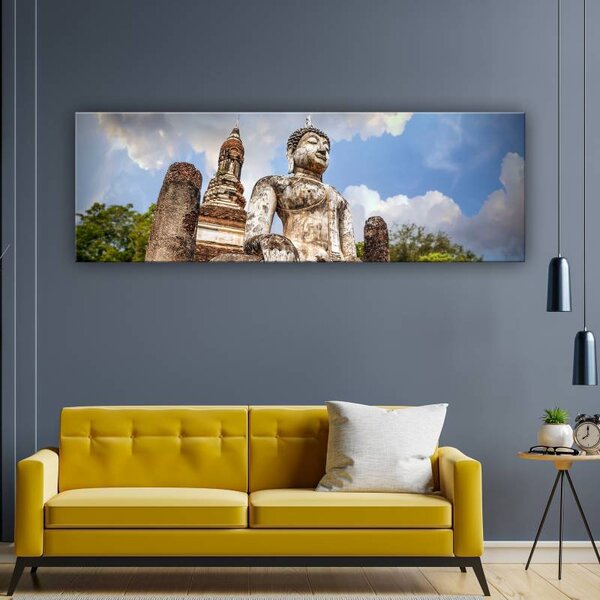 70x40 cm - Meditáló Buddha vászonkép
