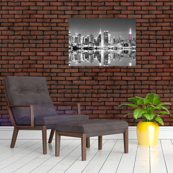Kép - New York és a lila felhőkarcoló (70x50 cm)