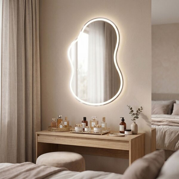 LED Tükör UNO 80x55 cm