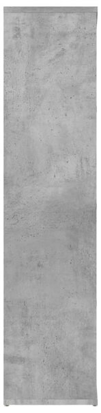 Betonszürke szerelt fa könyvszekrény 50 x 25 x 106 cm