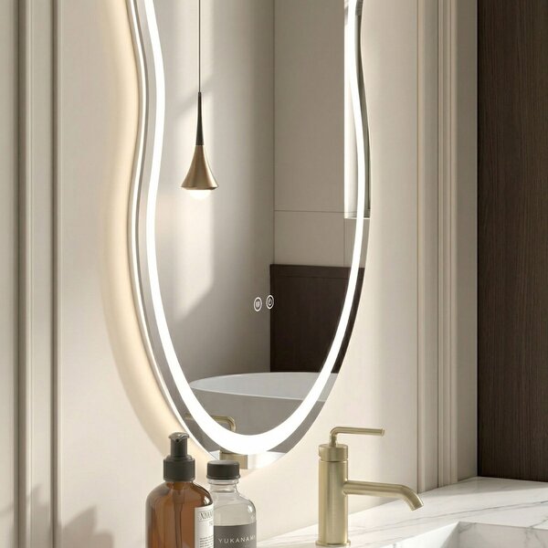 LED Tükör UNO 80x55 cm