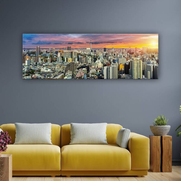 70x40 cm - Nagyvárosi látkép vászonkép
