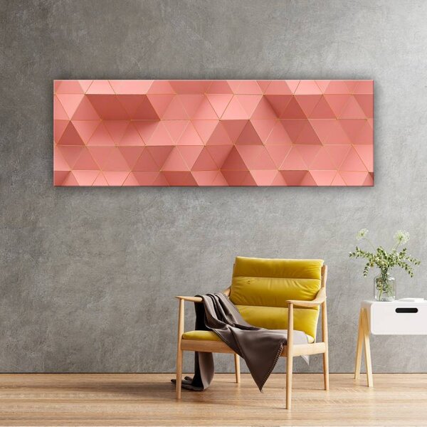 70x40 cm - Arany és májva szín vászonkép