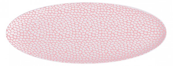 Lunasol - Ovális lapostányér skin / fehér 33 x 13 cm - Flow (491183)