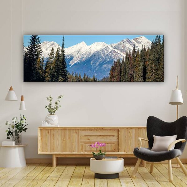 70x40 cm - Út a fenyvesben vászonkép