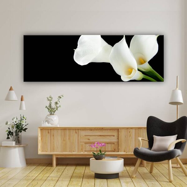 70x40 cm - Fehér kála vászonkép