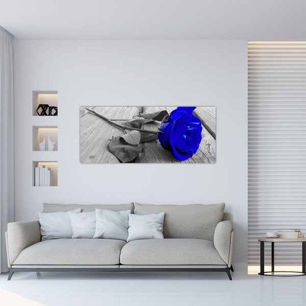 Kép - Kék rózsa (120x50 cm)