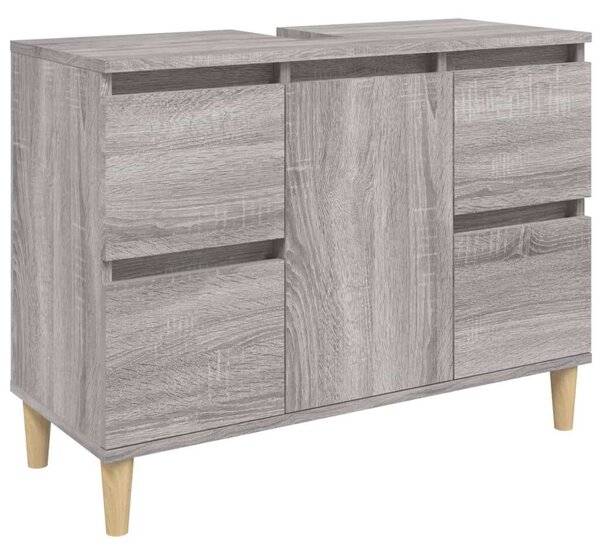 Vidaxl Fürdőszobabútor - Sonoma Szürke - 80x33x60 cm