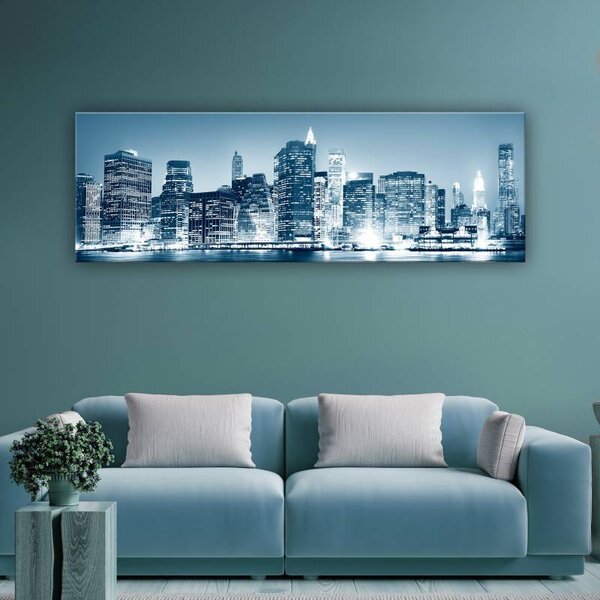 70x40 cm - New York Blue vászonkép