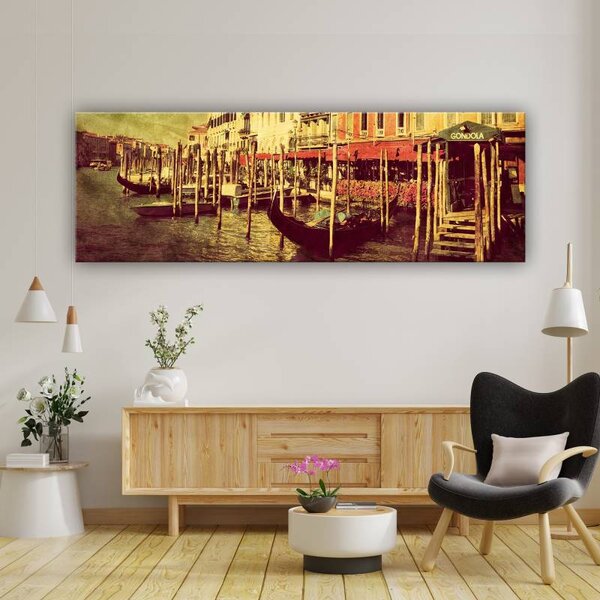 70x40 cm - Vintage Venice vászonkép