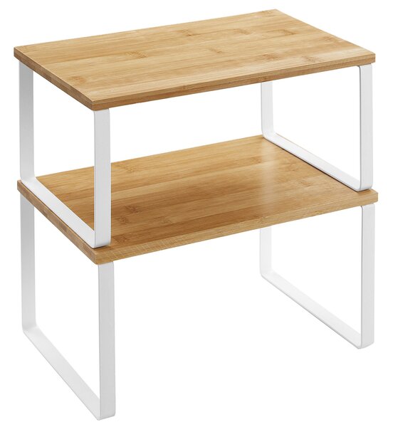 CEZAR bambusz rendszerező szett, 2 db, barna/fehér SongmicsHome