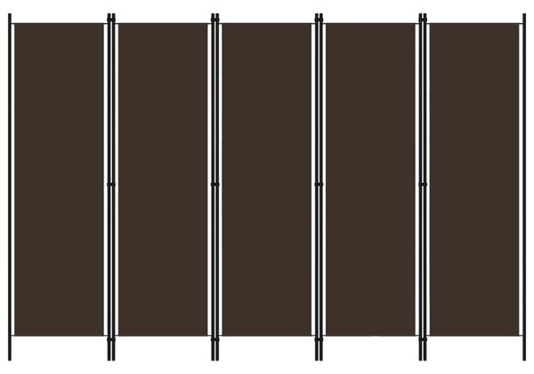 Barna 5 paneles paraván 250 x 180 cm