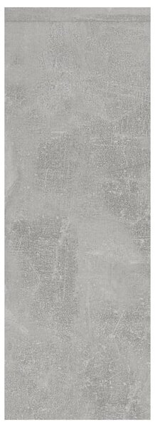 Betonszürke szerelt fa fali polc 45,1 x 16 x 45,1 cm