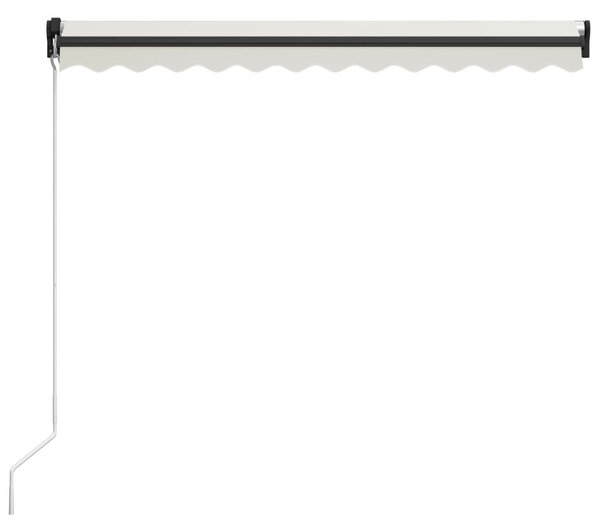 Krémszínű kézzel kihúzható napellenző 300 x 250 cm