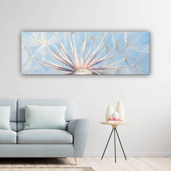 70x40 cm - Halványkék pitypang vászonkép