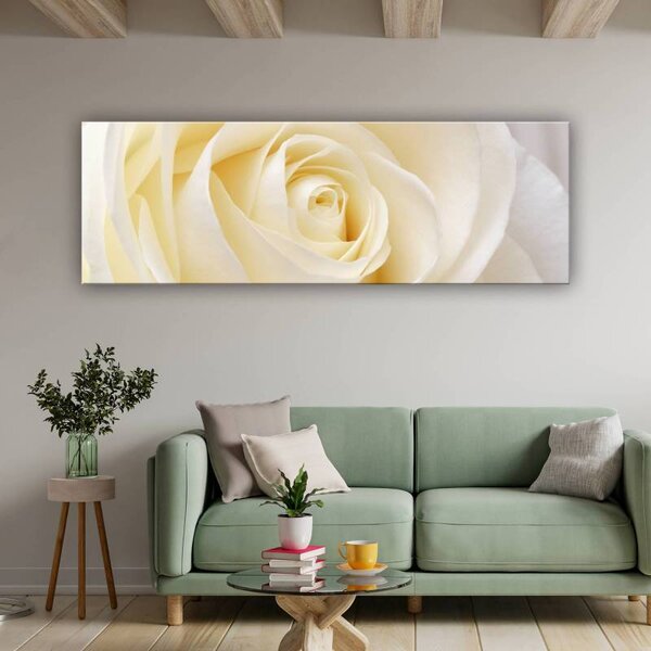 70x40 cm - Halványsárga rózsa vászonkép
