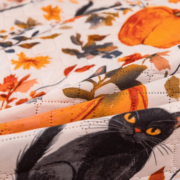 Ágytakaró CATS AND PUMPKINS, színes Méret: 170 x 210 cm