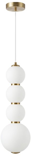 LED függesztett mennyezeti lámpa LHJ114-4CP szálcsiszolt arany