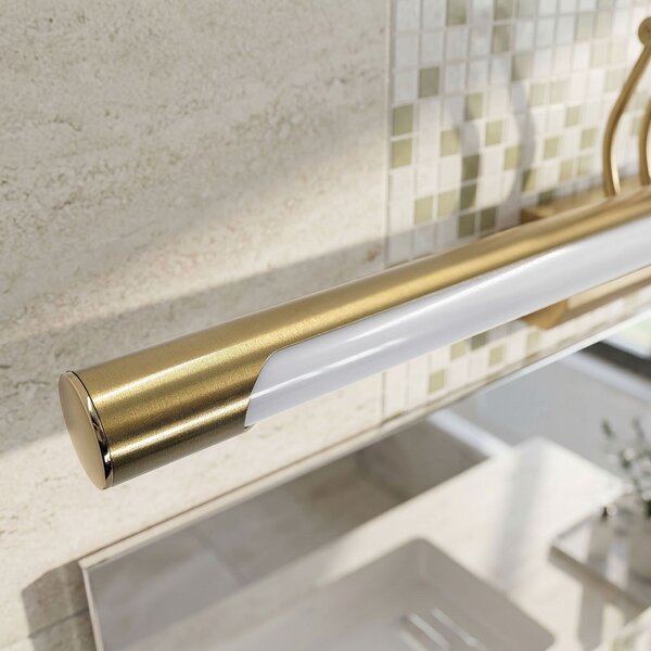 Fürdőszobai fali LED lámpa SWE022-1W 42cm Brush Gold