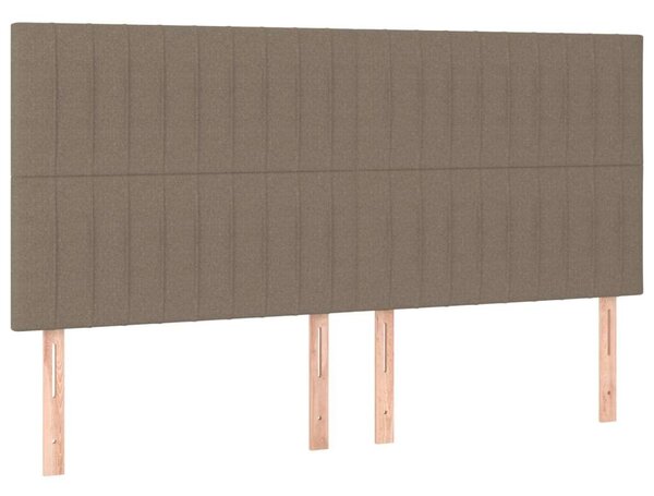 VidaXL Ágy - Töpszínű Szövet - 160x200 cm