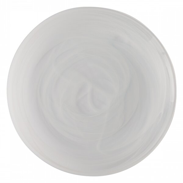 S-art - Lapostányér fehér 28 cm - Elements Glass (321900)