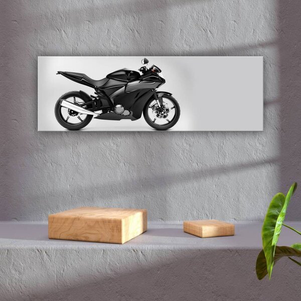 70x40 cm - Fekete motor vászonkép
