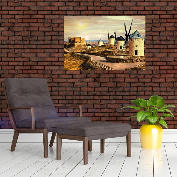 Kép - Szélmalmok (90x60 cm)