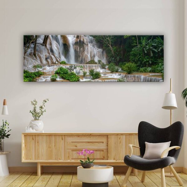 70x40 cm - Gyönyörű fátyol vízesés vászonkép