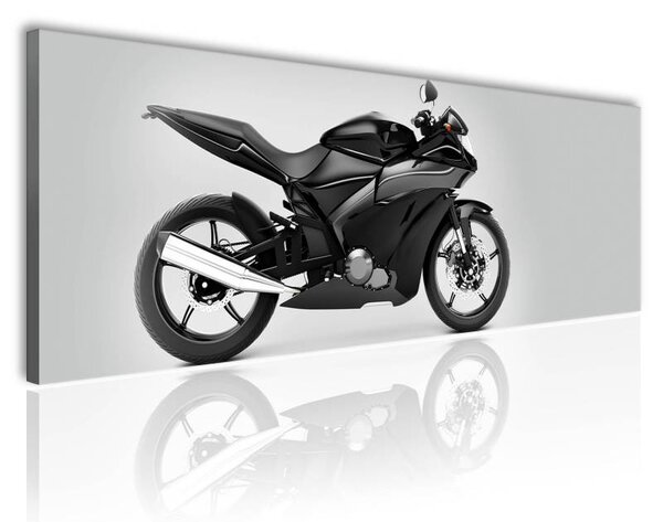 70x40 cm - Fekete motor vászonkép