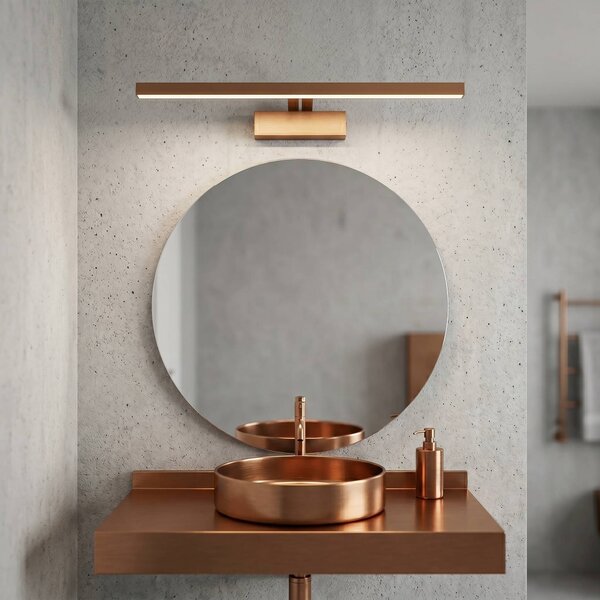 Fürdőszobai fali LED lámpa SWE014-1W 58cm BRUSH COPPER