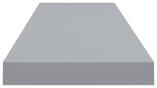 4 db szürke MDF lebegő fali polc 90 x 23,5 x 3,8 cm