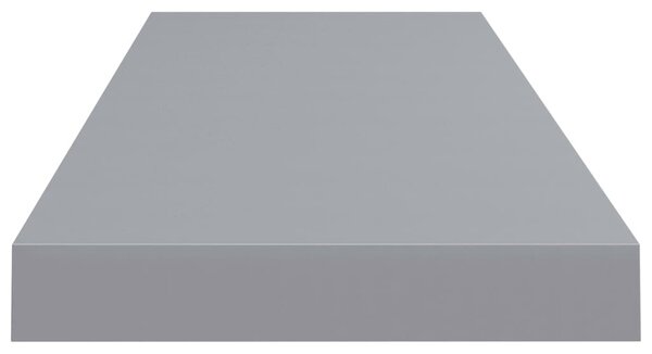 Szürke MDF lebegő fali polc 80 x 23,5 x 3,8 cm