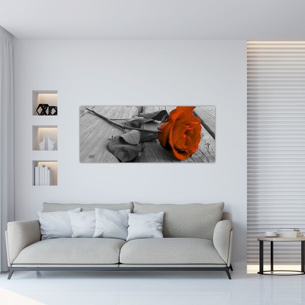 Kép - Narancs Rózsa (120x50 cm)