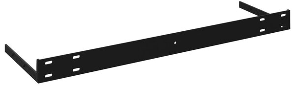 Magasfényű fehér MDF lebegő fali polc 120 x 23,5 x 3,8 cm