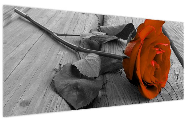 Kép - Narancs Rózsa (120x50 cm)