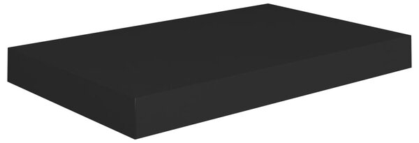 Fekete MDF lebegő fali polc 40 x 23 x 3,8 cm