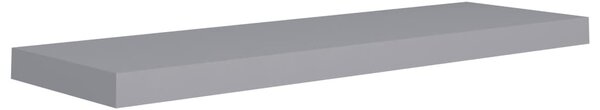 Szürke MDF lebegő fali polc 80 x 23,5 x 3,8 cm