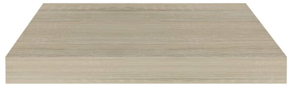 4 db tölgyszínű MDF lebegő fali polc 40 x 23 x 3,8 cm