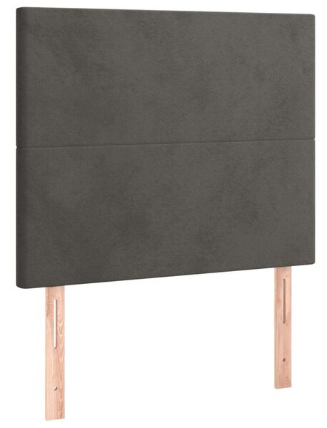 VidaXL - Bársony Ágy LED-del - 100x200 cm