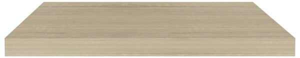 Tölgyszínű MDF lebegő fali polc 60 x 23,5 x 3,8 cm