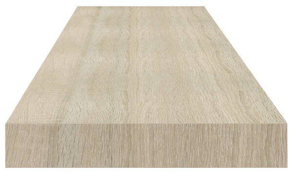 Tölgyszínű MDF lebegő fali polc 90 x 23,5 x 3,8 cm