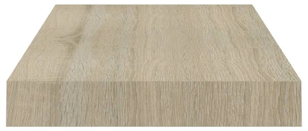 Tölgyszínű MDF lebegő fali polc 40 x 23 x 3,8 cm