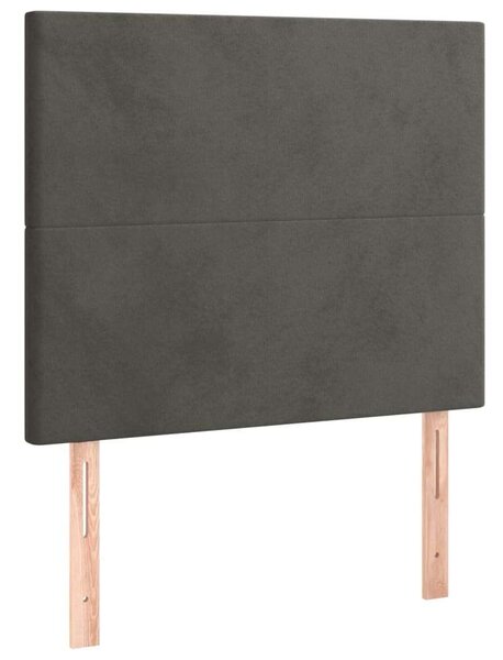 VidaXL - Bársony Ágy LED-del - 100x200 cm