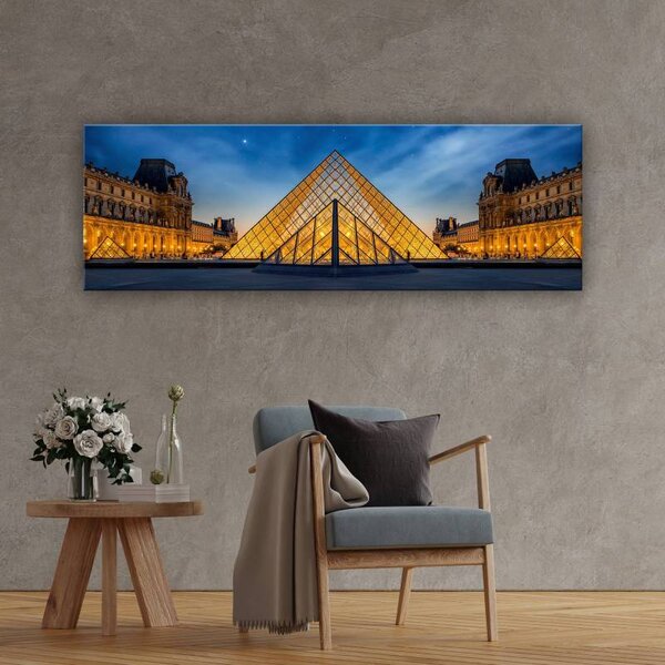 70x40 cm - Párizs Louvre vászonkép