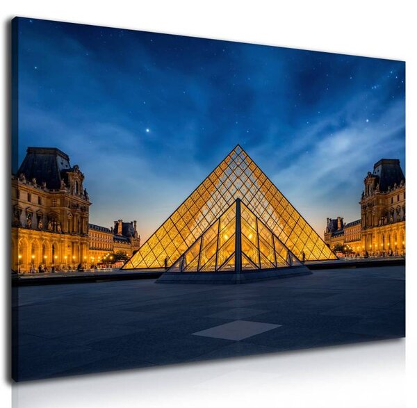 70x40 cm - Párizs Louvre vászonkép