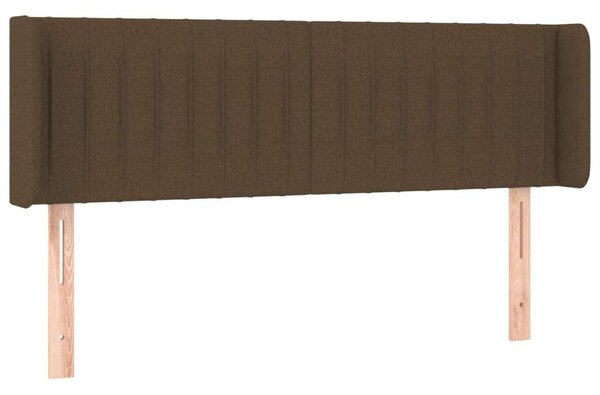 VidaXL LED Ágyfejtámla - Sötétbarna - 147x16x78/88cm